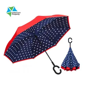 Double Layer reversible windproof best price inverted umbrella