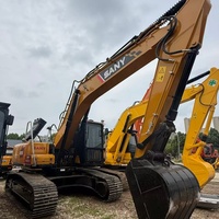 Vente Flash : Excavatrice sur Chenilles SANY SY215C d'Occasion en Excellent État, Sans Fuite d'Huile, Idéale pour les Travaux de Terrassement, de Construction et Projets Municipaux