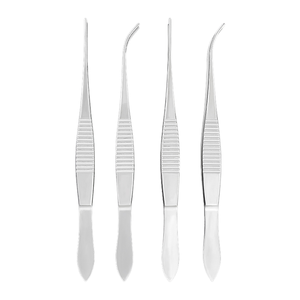 คีมจับเนื้อเยื่อตาสแตนเลส คีมจับเนื้อเยื่อละเอียด คีมจับเนื้อเยื่อสำหรับการผ่าตัดทางการแพทย์ คีมจับเนื้อเยื่อ คีมจับสำลี - Product Image 1