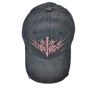 Tùy chỉnh bán buôn thoáng khí không có cấu trúc sáu bảng rửa bông CHA mũ mềm Retro tự nhiên nhăn cổ điển Dobby phổ biến - Product Image 4