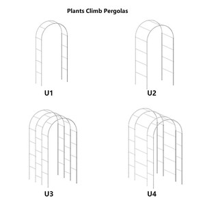 Factory Wholesale Price Garden Coated Steel <b>Trellis</b> for Plant Growing Support Climbing U Arched - Product Image 5