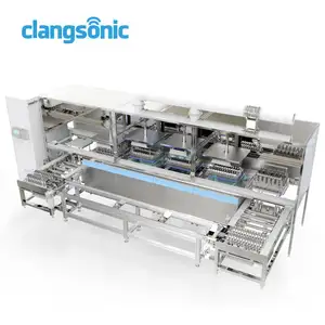 Fabricants automatiques de machines de nettoyage de têtes d'impression à ultrasons à rainures multiples Clangsonic
