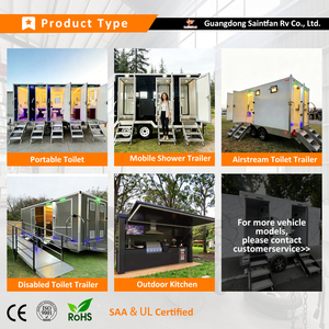 Remolque de Baño Portátil VIP de 2 Cabinas, Remolque de Ducha y Baño de Lujo para Exteriores - Product Image 3