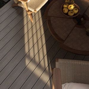 Planche de <span class=keywords><strong>terrasse</strong></span> en WPC imperméable gaufrée 3D grise, résistante aux termites, <span class=keywords><strong>pour</strong></span> <span class=keywords><strong>terrasse</strong></span>, patio, balcon - Product Image 5