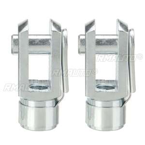 2 unidades de soportes universales plateados M6 M8 M10 para puntas de amortiguador de gas de maletero y capó, con junta de bola y soporte de resorte de válvula - Product Image 5