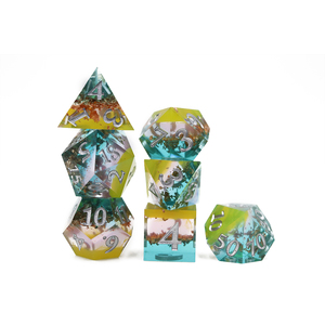 Dés polyédriques d20 à bords tranchants, dés <span class=keywords><strong>Rpg</strong></span> personnalisés, vente en gros, <span class=keywords><strong>2022</strong></span> - Product Image 6