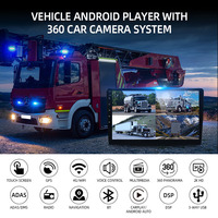 Wemaer camión 360 grados Cámara Monitor sistema DVR vehículo Cámara Video coche pájaro vista monitoreo 4 canales cámaras sistema para autobús