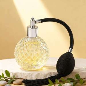 Factory Wholesale Vintage Pattern Pineapple Shape Round Design Glass Bottle 10ml 100ml With Airbag Pump - Product Image 1
