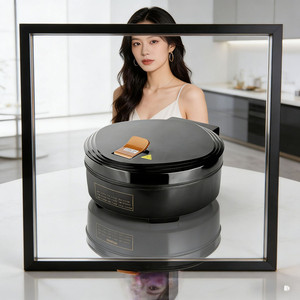 Máquina para hacer crepas doméstica de 1200W con revestimiento antiadherente, fácil de limpiar, placa eléctrica de acero inoxidable para preparar panqueques y desayunos. - Product Image 1