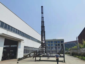 Palo Telescopico in Acciaio Zincato a Caldo per Antenna, Altezza Estesa 2-30m, Torre Mobile, Accessorio per Telecomunicazioni - Vendita Diretta dalla Fabbrica - Product Image 3