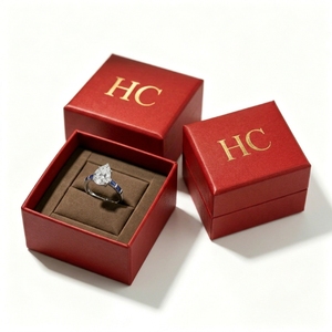 Minimalist Modern Jewelry Box Wholesale Lid and Base <b>Ring</b> Case Manufacturer Custom Logo Rigid Cardboard Gift Packaging in Bulk - Product Image 3
