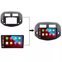 Coche Android Radios tablero Panel Dvd Video Fascia marco para 2006-2012 Toyota Rav4 coche navegación marco tablero Accesorios