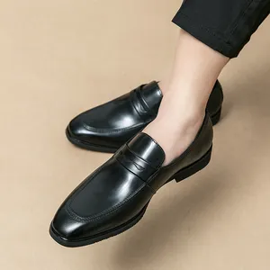 Mocassins masculinos luxo, sapatos de luxo estilo italiano de couro, tamanho grande 48