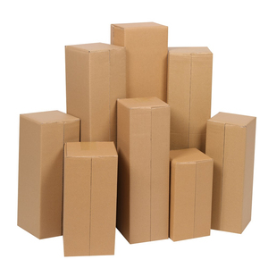 Tan Color Eco-Friendly Kraft Paper Folding Strong And Durable Corrugated Board Box For Packaging And Shipping