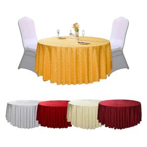 2026 Jacquard <b>Tablecloth</b> <b>Round</b> Printed Women Yellow Polyester Table Cover for Weeding - Product Image 3