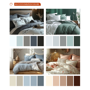 <strong>Bedding</strong> <strong>Set</strong> <strong>Yellow</strong> in a Bag Queen Size 4 Pieces 1Quilt Cover+ 2Pillowcases+ 1Fitted Sheet Luxury Soft Bed <strong>Set</strong> for All Seasons - Product Image 4