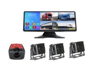 4CH AHD 1080P Système de sécurité de camion inversé Portable Android Écran tactile 10.36 pouces MP5 USB Moniteur de voiture