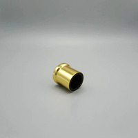 Collar de bomba de Perfume personalizado de 13mm y 15mm, tapa de botella de cilindro redondo cosmético a prueba de fugas de plástico dorado de lujo con tapas