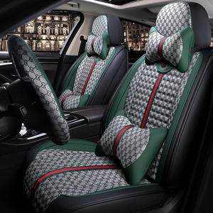 Housse de siège de voiture en lin tout compris pour Pentium Golf <span class=keywords><strong>Bora</strong></span> Sagitar Lavida Lingdu Tange, ajustement spécial pour les cinq sièges - Product Image 3