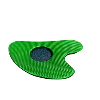 HZ Wholesale Outil de massage facial personnalisable en alliage de zinc vert, Gua Sha en forme de cœur