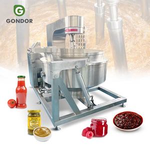 Olla industrial eléctrica a vapor para cocinar alimentos, con mezclador, para salsas y guisos, de 1000L, a gas o eléctrica. - Product Image 1