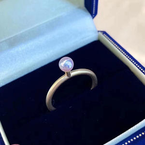 Base para Anillo de Plata S925, Accesorios para Perlas DIY, Cuentas Redondas de 8-11 mm, 10404-Negro, Base para Joyería de Plata - Product Image 3