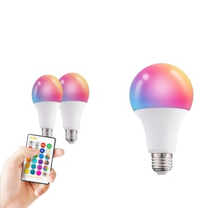 Ampoule LED intelligente Fxpot de haute qualité, prix d'usine, RGB, à intensité variable, couleur E26/E27/B22 pour AC110V 9W, certifiée Alexa CE - Product Image 3