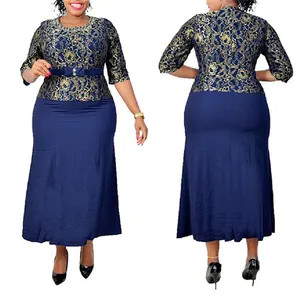 Gaun renda ukuran Plus untuk wanita, gaun ibu dari pengantin gaya Afrika ukuran plus untuk wanita