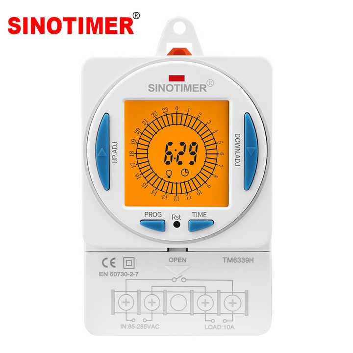 Panel Mount Digital Timer 24Hours Analogue 15 Minute Interval 10A/30A ...