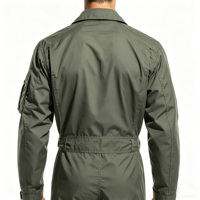 Combinaison de pilote vert olive pour homme, combinaison uniforme pour un usage quotidien et les activités de plein air