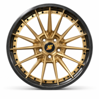 Jantes SRD 2 pièces à profil profond concave 18 19 20 21 22 24 pouces 5x120 5x112 5x114.3 en alliage de fibre de carbone forgé pour voitures de course sportives
