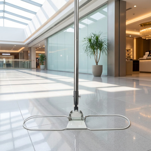 Nhà Máy Mạ Kẽm Sắt Khô Và Ướt Lau Đầu Khung Cho Thương Mại Làm Sạch Sàn Thép Không Gỉ Bền Lau Phẳng Tấm - Product Image 6