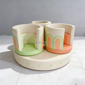 Manège motorisé sensoriel pour enfants, équipement de jeu intérieur/<span class=keywords><strong>extérieur</strong></span> aux couleurs printanières, idéal pour les cafés ludiques, centres commerciaux, fêtes et locations - Product Image 4
