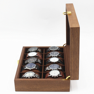 Nuevo Diseño de Lujo, Caja de Regalo para Relojes de MDF Ecológica y Protectora, con 12 Ranuras, para Exhibición, Almacenamiento y Venta al Por Mayor, con Cristal - Product Image 2