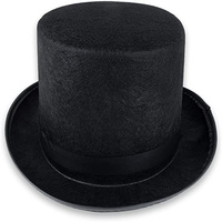 Costume de majordome de magicien noir, chapeau de scène professionnel, chapeau de fête noir pour fête, fournitures de Performance, offre spéciale