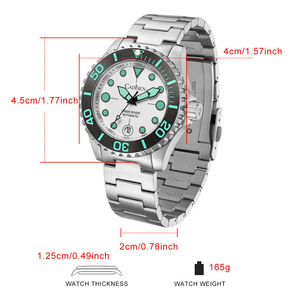 Reloj <span class=keywords><strong>CADISEN</strong></span> 8232 para Hombre, Automático, Mecánico, MIYOTA 8215, Cristal de Zafiro, Acero Inoxidable, Resistente al Agua 100m - Product Image 4