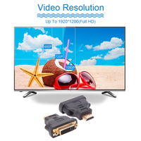 Convertidor VCOM HDMI Macho a DVI-I 24+5 Hembra 1080P, Adaptador HDMI a DVI Chapado en Oro para Monitor, TV Box, PS5
