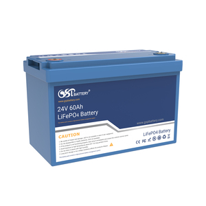 GSP 24V 60Ah LiFePO4 <b>Battery</b> 1536Wh Deep Cycle Lithium <b>Battery</b> <b>Pack</b> For <b>Solar</b> UPS RV Boat Marine Home Emergency Power Backup - Product Image 1