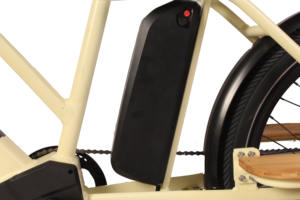 Vélo électrique <span class=keywords><strong>cargo</strong></span> à moteur arrière 48V 500W, batterie double 48V 15Ah, porte-bagages arrière pour deux sièges bébé - Product Image 6
