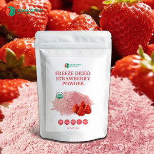 Polvo de fresa orgánico liofilizado sin azúcar añadido, polvo de fruta con sabor a fresa - Product Image 1
