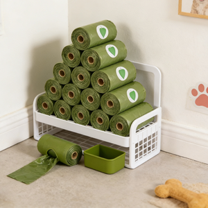 Sacchetti Biodegradabili per Rifiuti di Animali Domestici, Sacchetti in Plastica Rinforzata per <span class=keywords><strong>Cani</strong></span> Grandi e Piccoli, <span class=keywords><strong>Lettiera</strong></span> per Gatti - Product Image 2