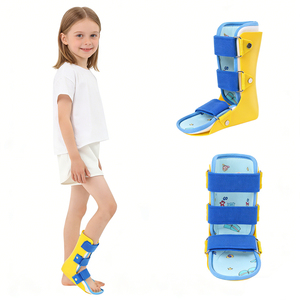 Estabilizador de Tobillo Pediátrico Ligero con Cierre Ajustable de Gancho y Bucle, Dispositivo de Fijación para Fracturas de Pie en Niños, Forro de Algodón Suave - Product Image 1