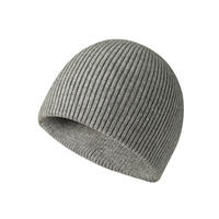 Bonnet d'hiver épais unisexe en coton côtelé de qualité supérieure, sans revers, avec logo brodé personnalisé, couleur personnalisable, idéal pour le voyage, vente en gros