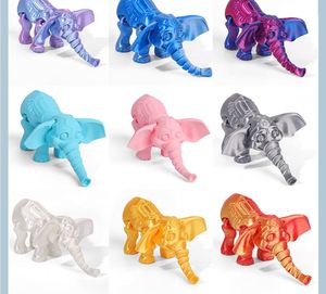 Figuras de Elefantes Impresas en 3D, Modelos Articulados de Animales para Adornos - Product Image 6