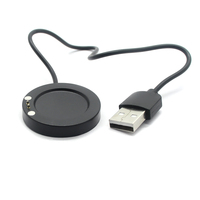 Dock Pengisi Daya Magnetik Nirkabel USB A Male ke 2Pin Pogo Pin Kabel Pengisi Daya Jam Tangan Pintar untuk X16