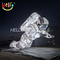 Astronaute gonflable géant personnalisé avec lumière LED pour fête spatiale et décoration de parc à thème