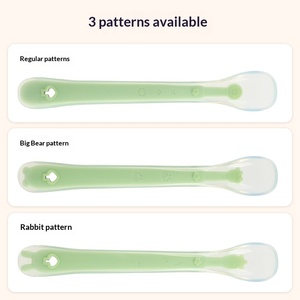 Cucchiaio in Silicone Liquido Morbido a Forma di Cartone Animato per Neonati, per Alimenti Supplementari - Product Image 4