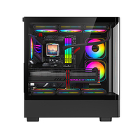 Boîtier de PC de jeu AntarcChill avec panneau latéral en verre incurvé haut de gamme, épaisseur 0,6 mm, best-seller