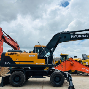 ¡OFERTA ESPECIAL! Excavadora de ruedas HYUNDAI 210W-7 usada, original, con motor diésel, bomba, 21 toneladas, modelo 2018, sistema hidráulico de buena calidad para carretera. - Product Image 1