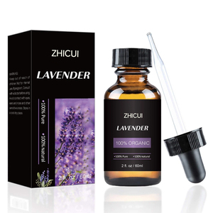 Huile essentielle de <span class=keywords><strong>lavande</strong></span> 100% pure et naturelle 60ml, huile de <span class=keywords><strong>lavande</strong></span> biologique pour diffuseur d'aromathérapie, soin de la peau et des cheveux, fabrication de savon et de bougies DIY - Product Image 1